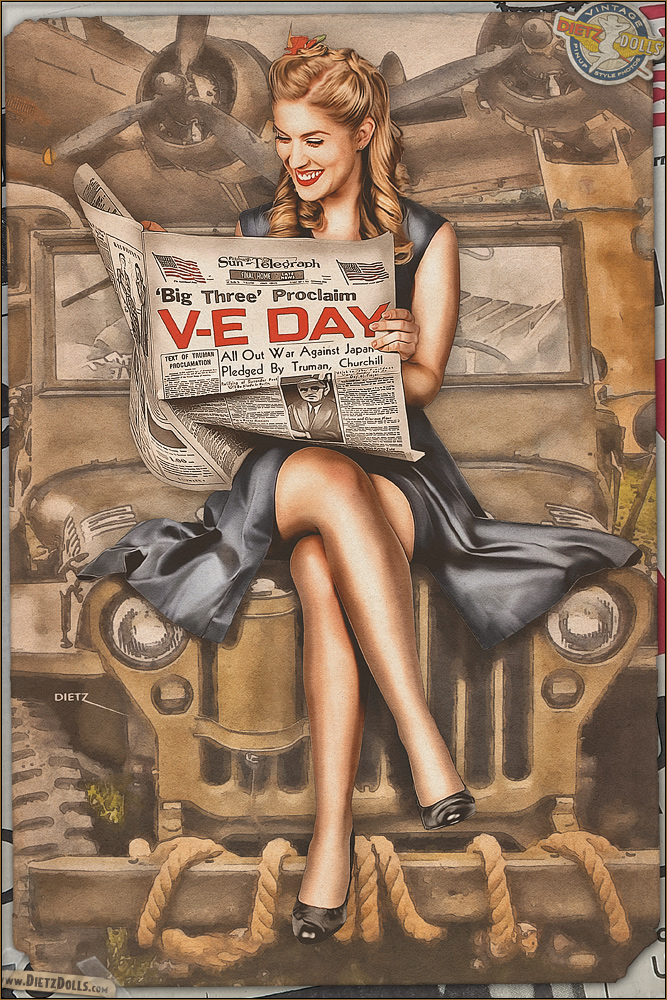 WW2 & Coca Cola Posters: Pinup Style - Small Scale Military Headquarters