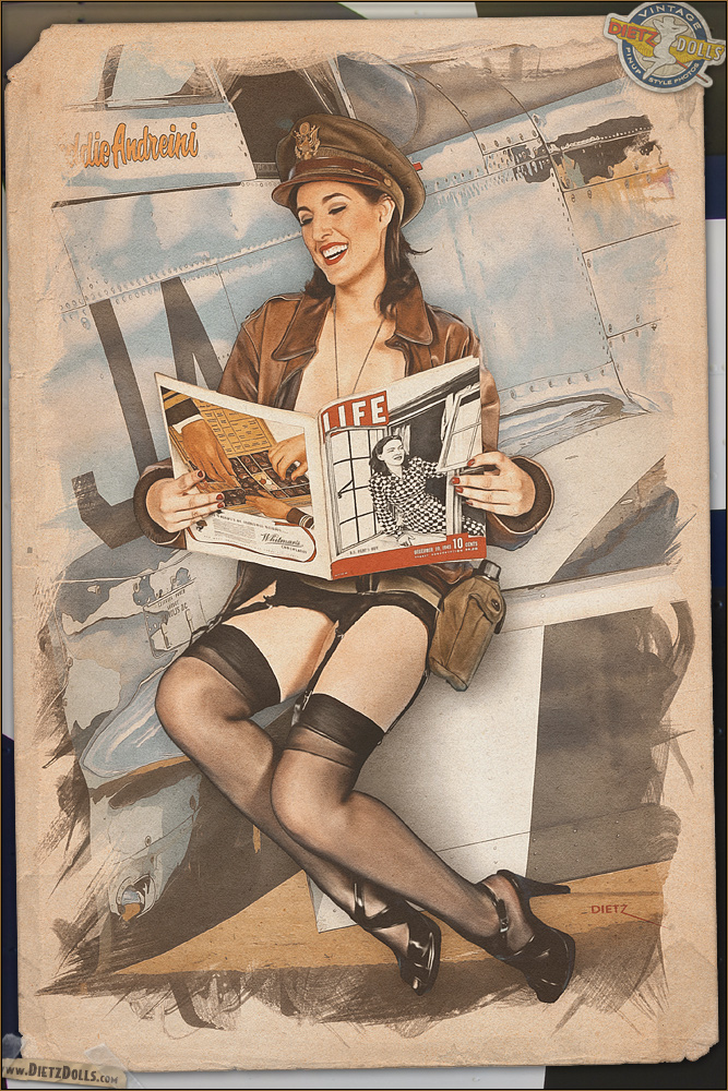 WW2 & Coca Cola Posters Pinup Style