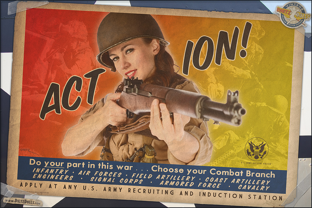 Ww2 And Coca Cola Posters Pinup Style Small Scale Military Headquarters