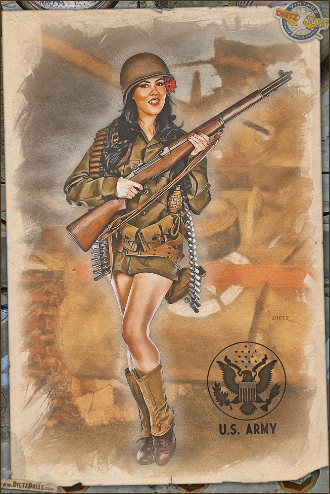 Wwii Army Pin Up Girls 4387