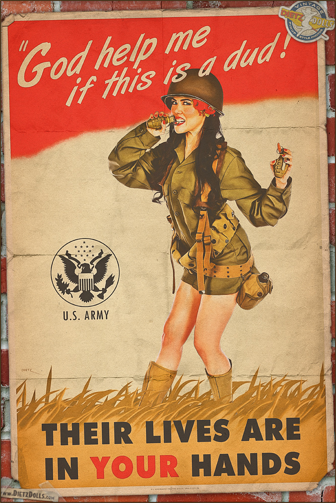 Ww2 And Coca Cola Posters Pinup Style Small Scale Military Headquarters